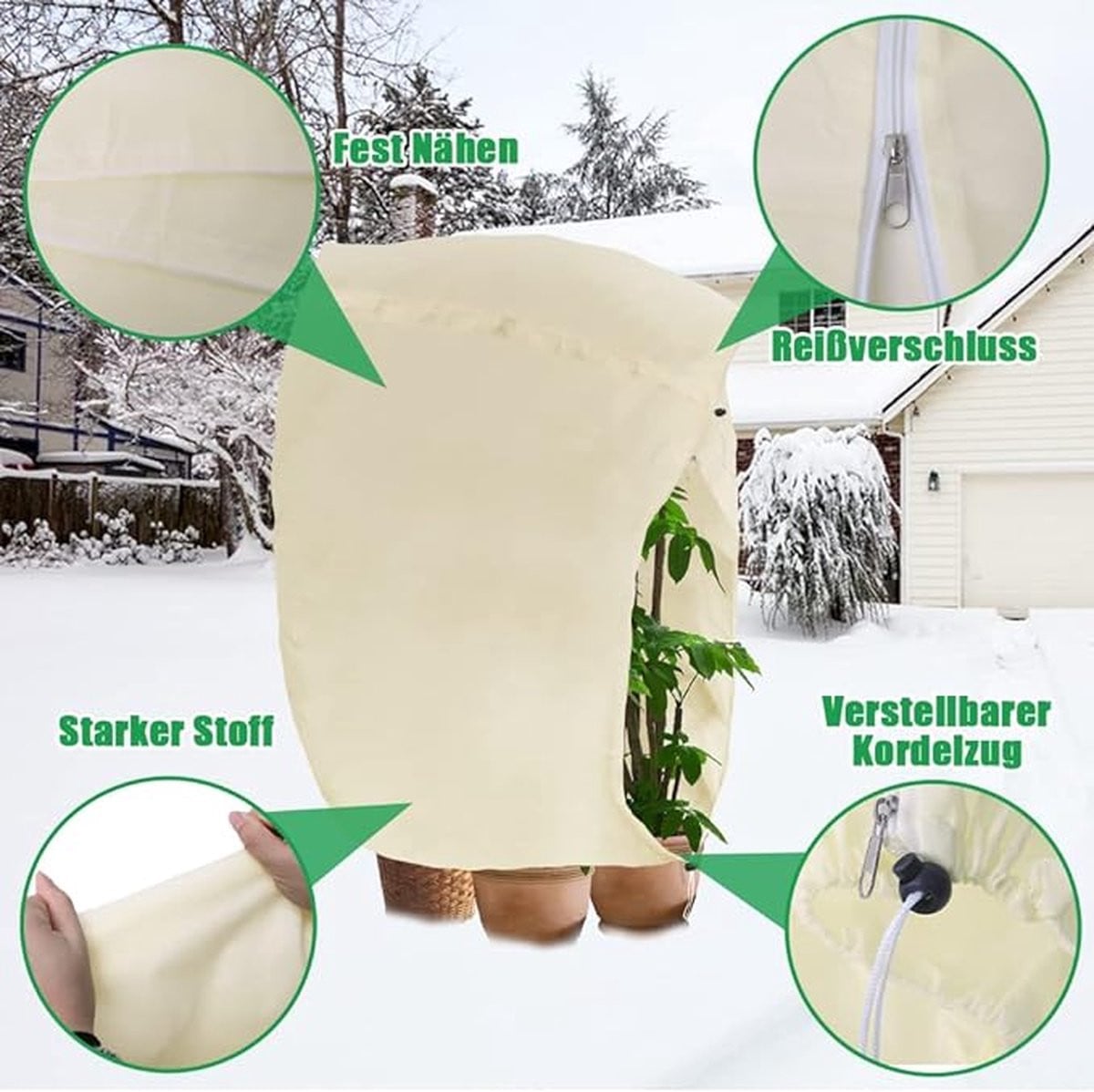 Beschermhoes voor planten tegen de winter