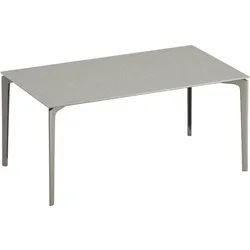 Tisch Allsize Fast iron grey grau, Designer Alberto Lievore, 161x74x91 cm
