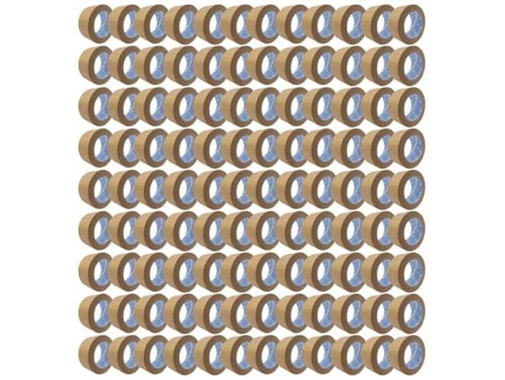 gws tapes Papier-Packband 108 Rollen/Naturkautschuk-Klebstoff/nachhaltig/recyclinggerecht/Klebeband für Pakete, Umzug uvm / 50 m x 50 mm, braun