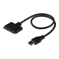 StarTech.com USB 3.0 auf 2,5 (6,4cm) SATA III Adapter Kabel mit UASP - USB 3.0 zu SATA SSD/HDD Konverter / USB3S2SAT3CB