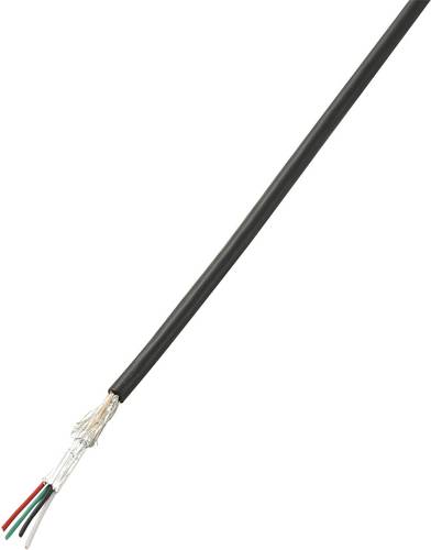 TRU Components 1567123 USB-Kabel 4 x 0.08mm² Schwarz 10m