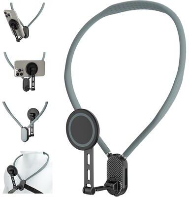 Shopalltechgadgets Magnetic Neck Phone Holder For Hands Free POV Recording And Content Creation Magnetic Neck Phone Holder For Hands Free POV Recording And Content Creation