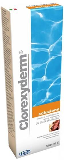 I.C.F. Icf Clorexyderm Soluzione Disinfettante Veterinaria 500 Ml