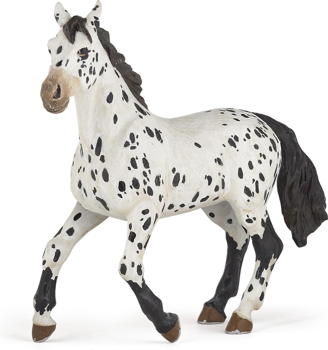 Papo Appaloosa paard, zwart, 37 gram
