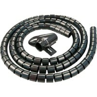 Kabelspirale 40581, Kabelführung schwarz, 5 Meter, Ø 25mm