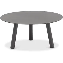 Harbour niedriger Bestelltisch Outdoor Kohle, H 28 cm, Ø 60 cm