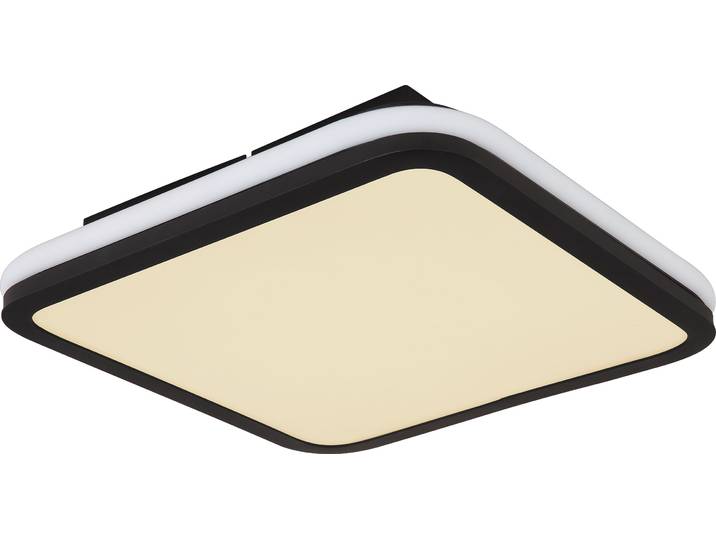 Globo Lighting Plafonnier métal noir mat\, LED