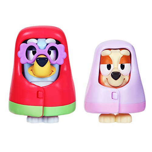 TM TOYS Bluey en Bingo Grannies Speelset - 2 stuks actiefiguren met afneembare dekens en bril - 13041