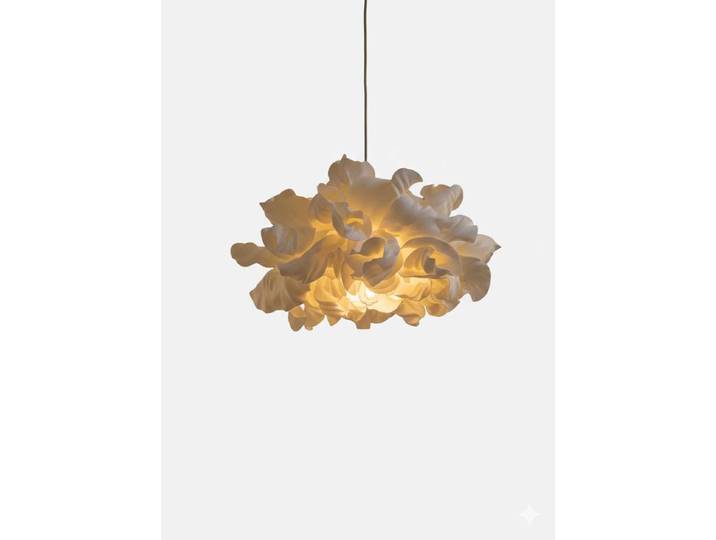 Lampe suspendue en plastique MOD0018 - 48 x 48 cm - Crème