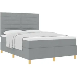 vidaXL, Boxspringbett, Zatenus (Linien-Design) (160 x 200 cm)