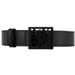 A|X Armani Exchange für Damen. 9411300A87400020 Schwarzer Gürtel (65cm), Lässig, Synthetisch, Kunstleder
