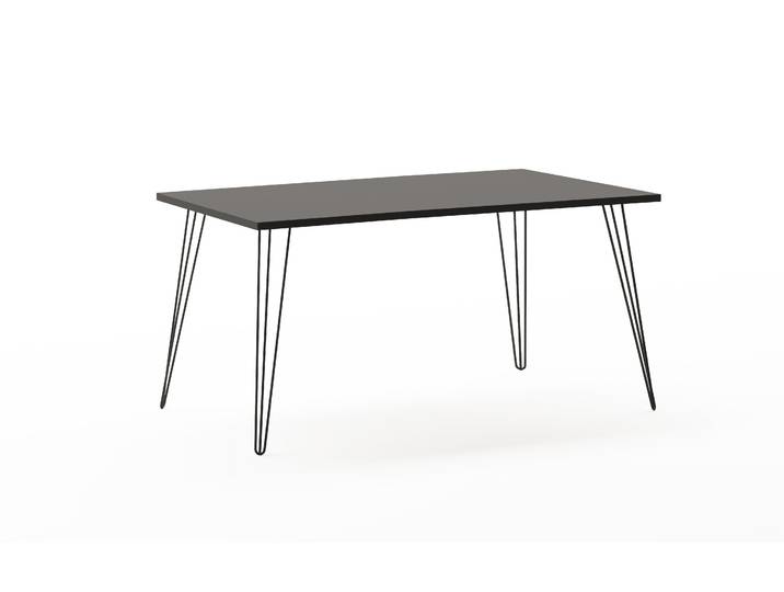 home24 Bureau Fynn 160cm grijs/basalt