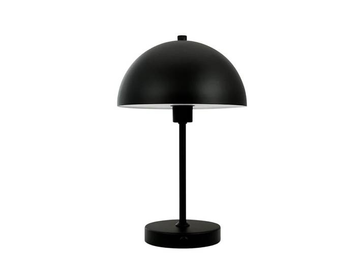 Lampe à poser en métal noir mat
