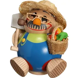 Seiffener Volkskunst Kugelräucherfigur Gärtner Größe 12 cm
