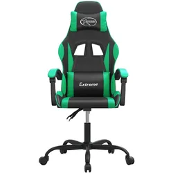 vidaXL Alwonberg (Ohne Fussablage), Gaming Stuhl, Grün