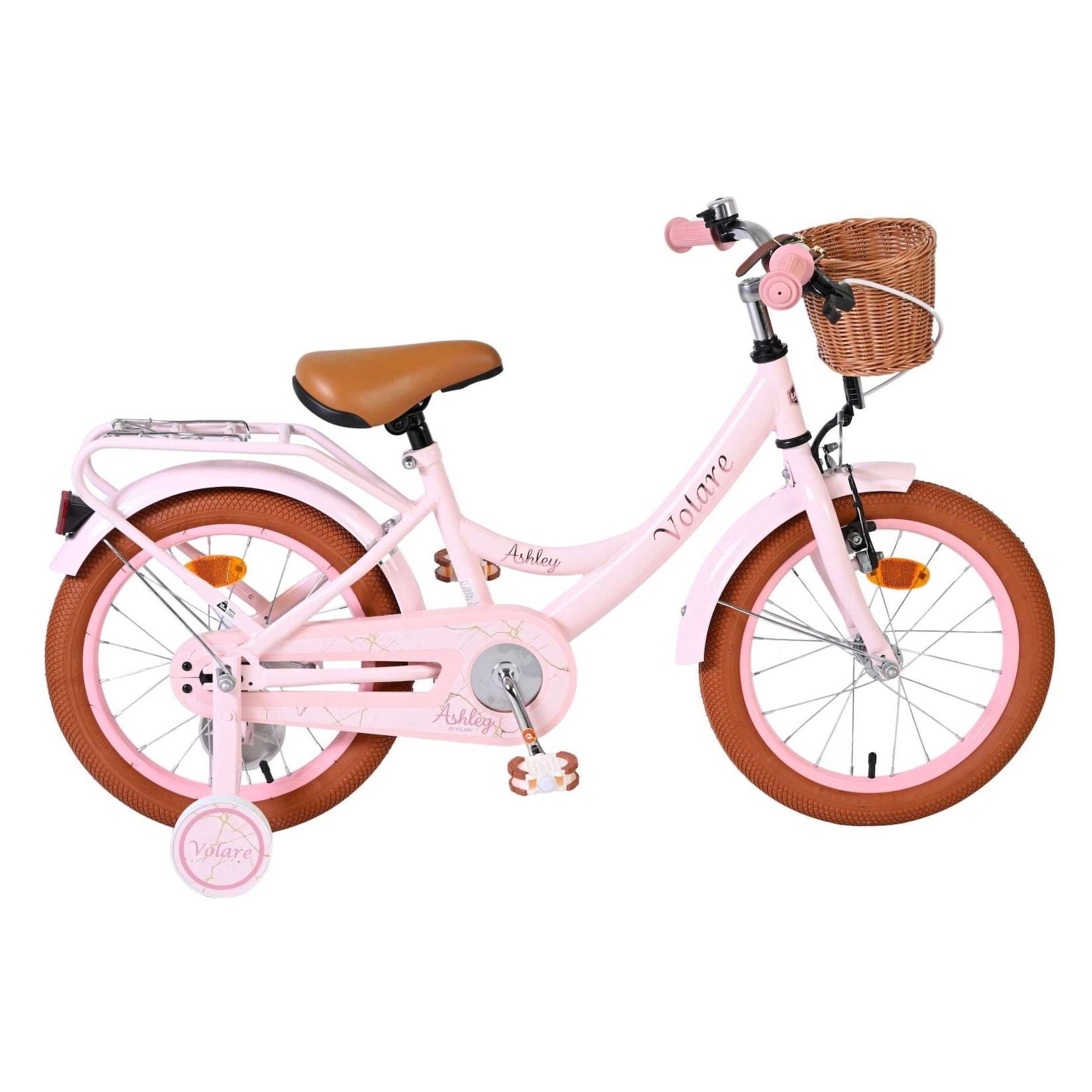 Volare Kinderfahrrad Ashley für Mädchen 16 Zoll Kinderrad in Rosa