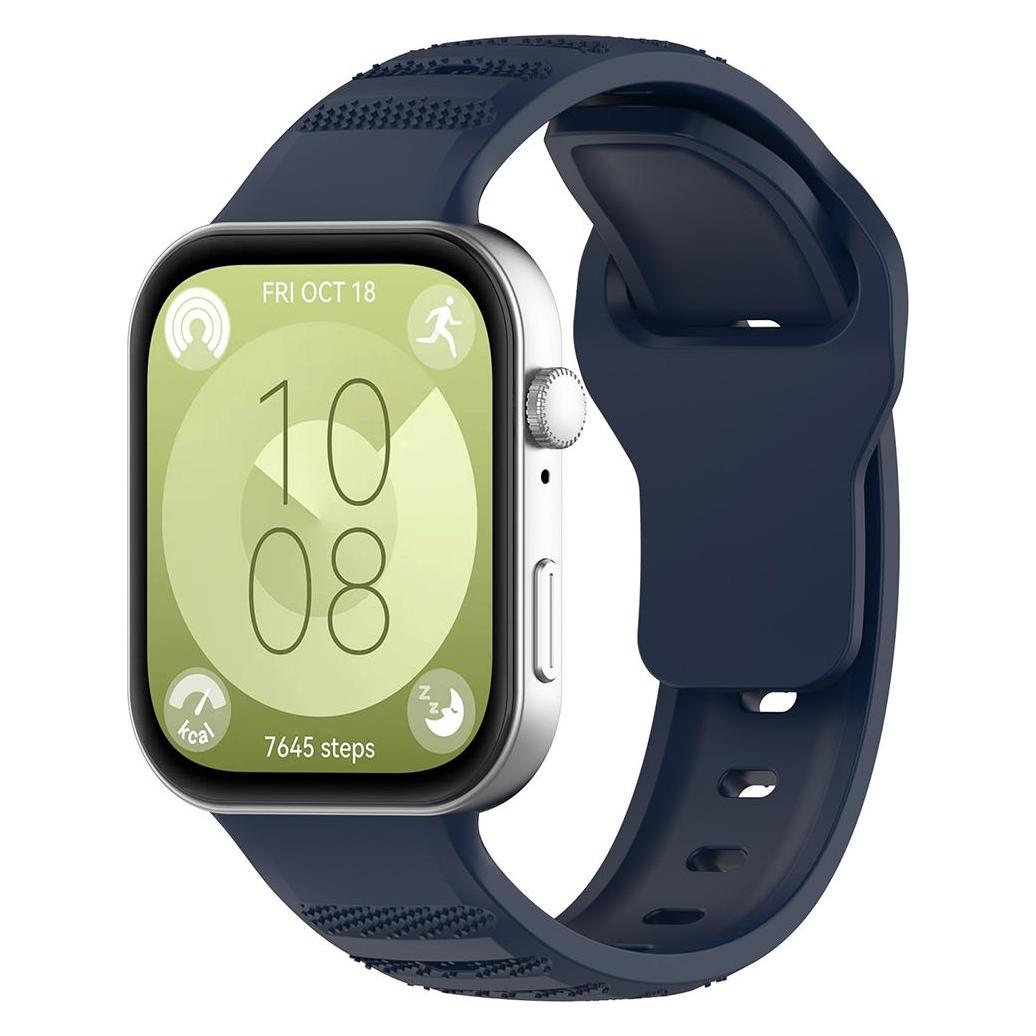 Techsuit - Watchband (W050) - Huawei Watch Fit 3 - Blue (Silikon) (56360152)
