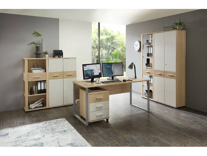 Armoire à dossiers Ribo 129cm Beige
