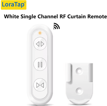 Inspire Curations Tuya WiFi Roller Shutter Curtain Switch Smart Motorized Blinds Controller With Remote, Timer & Voice Control white Remote