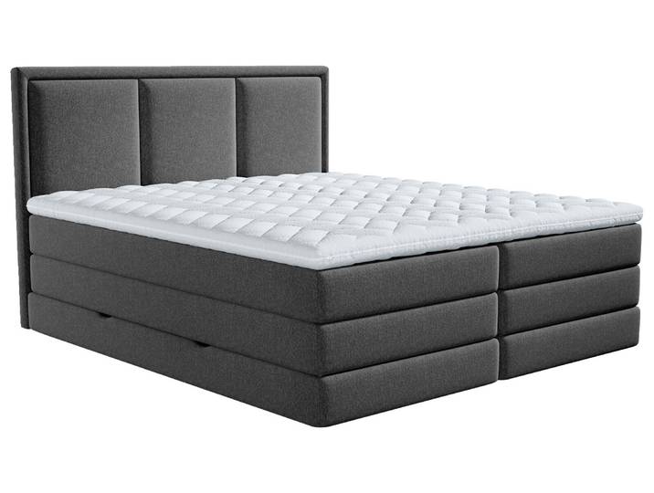 XORA Boxspringbett SWING, anthrazit, Stoff
