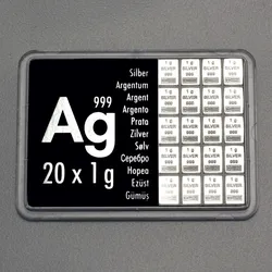 Silbertafel (20x 1g Feinsilber) "CombiBar"