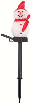 Inspire Essentials SnowGlow Solar Snowman Garden Light For Christmas Decor a