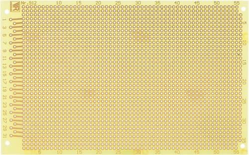 Rademacher WR-Typ 912 Experimentierplatine Epoxyd (L x B) 16cm x 10cm 35µm Rastermaß 2.54mm Inhalt 1St.