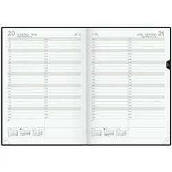 Glocken Buchkalender A4 2027 schwarz, 21x29.7x2 cm