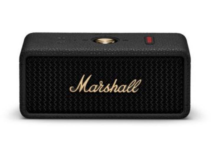 Marshall - Enceinte Portable Emberton Iii Black & Brass - Bluetooth, Étanche, Autonomie 32h