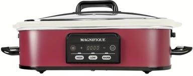 MAGNIFIQUE Programmable Slow Cooker with Non-Stick Pot