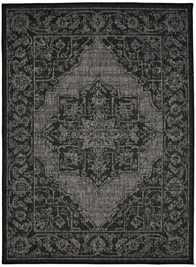 Lark Manor Gel Medallion Black Green Rectangle 160 x 225 cm