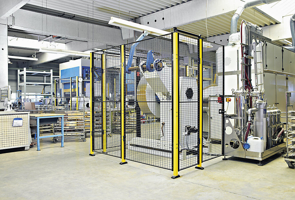 Maschinenschutzgitter X-GUARD CLASSIC, Wandelement, Höhe 1900 mm, Breite 400 mm Axelent