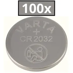 100x Varta Lithium 3V CR2032-P Bulk 3V/220mA lose