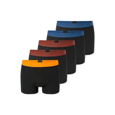 Boxershorts SCHIESSER "95/5 Multipacks", Herren, Gr. 7, Single Jersey, bunt (926, sonstiges), Single Jersey, Obermaterial: 95% Baumwolle, 5% Elasthan, körpernah, Unterhosen, ohne Eingriff, angenehm weich