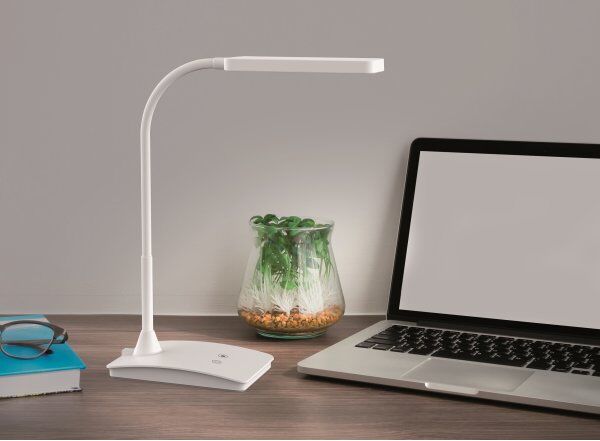 NAGA Maul Pearly Led Skrivebordslampe, Hvid