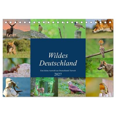 Wildes Deutschland (Tischkalender 2027 DIN A5 quer), CALVENDO Monatskalender