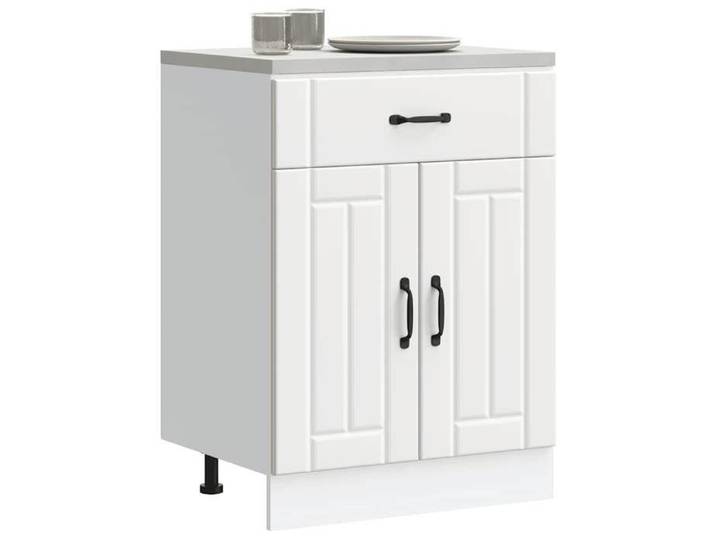 Armoire de cuisine - - Meuble de cuisine - Bois ingénierie - Blanc - 60x46x81 5 cm 828cqr83m