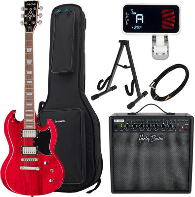 Harley Benton DC-Custom II Cherry Set 2 Cherry High Gloss