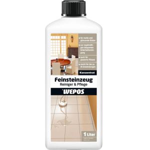Wepos Bodenpflege 2000202859 Feinsteinzeug, Konzentrat, reinigt & schützt alle Feinsteinzeugoberflächen, 1 Liter