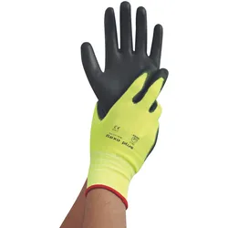 HYGOSTAR Arbeitshandschuhe Neon Ace 9 schwarz, gelb