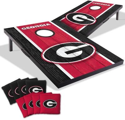 Skip's Garage Georgia Bulldogs NCAA Compact 2x3 Tailgate Cornhole Board Set