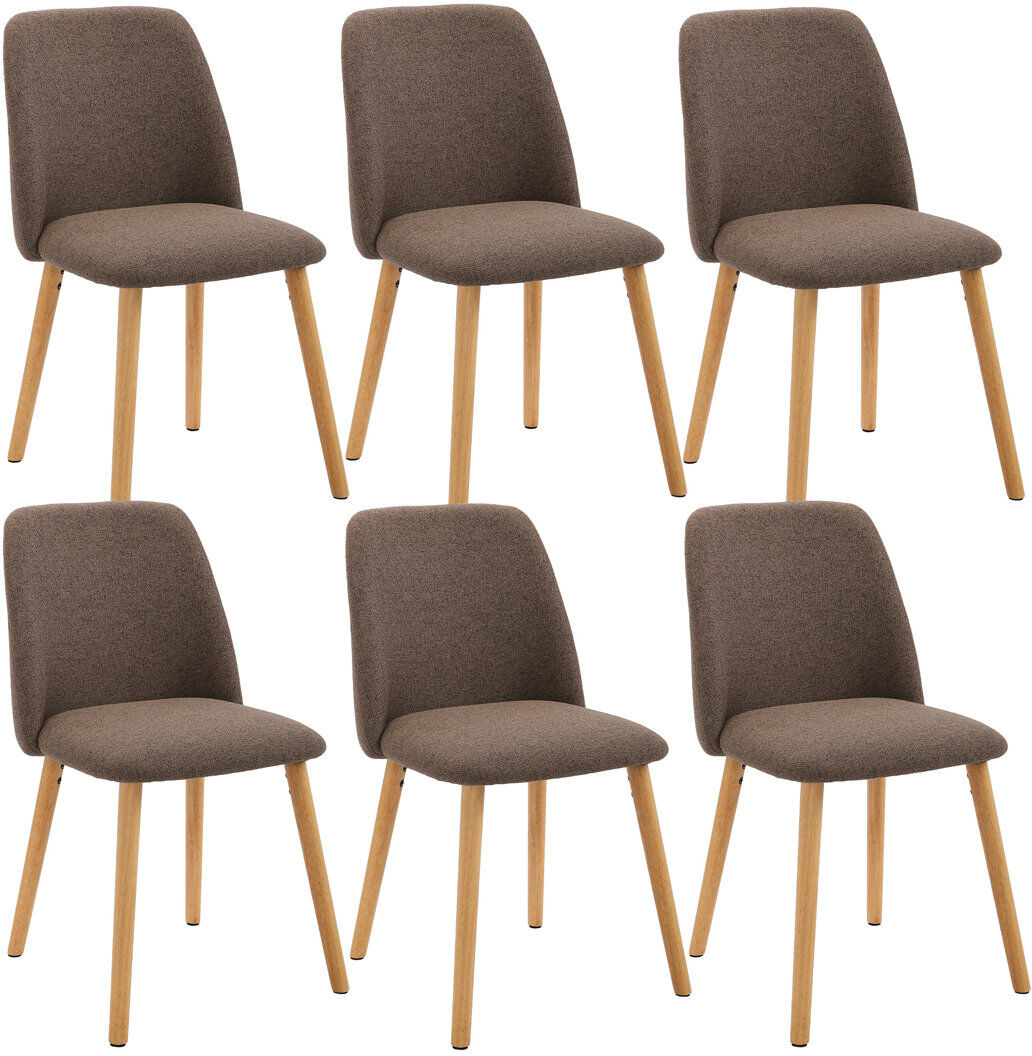 17 Stories 48 cm H Side Chair Mocha Brown/Mocha Brown 83cm H X 47cm W X 47cm D