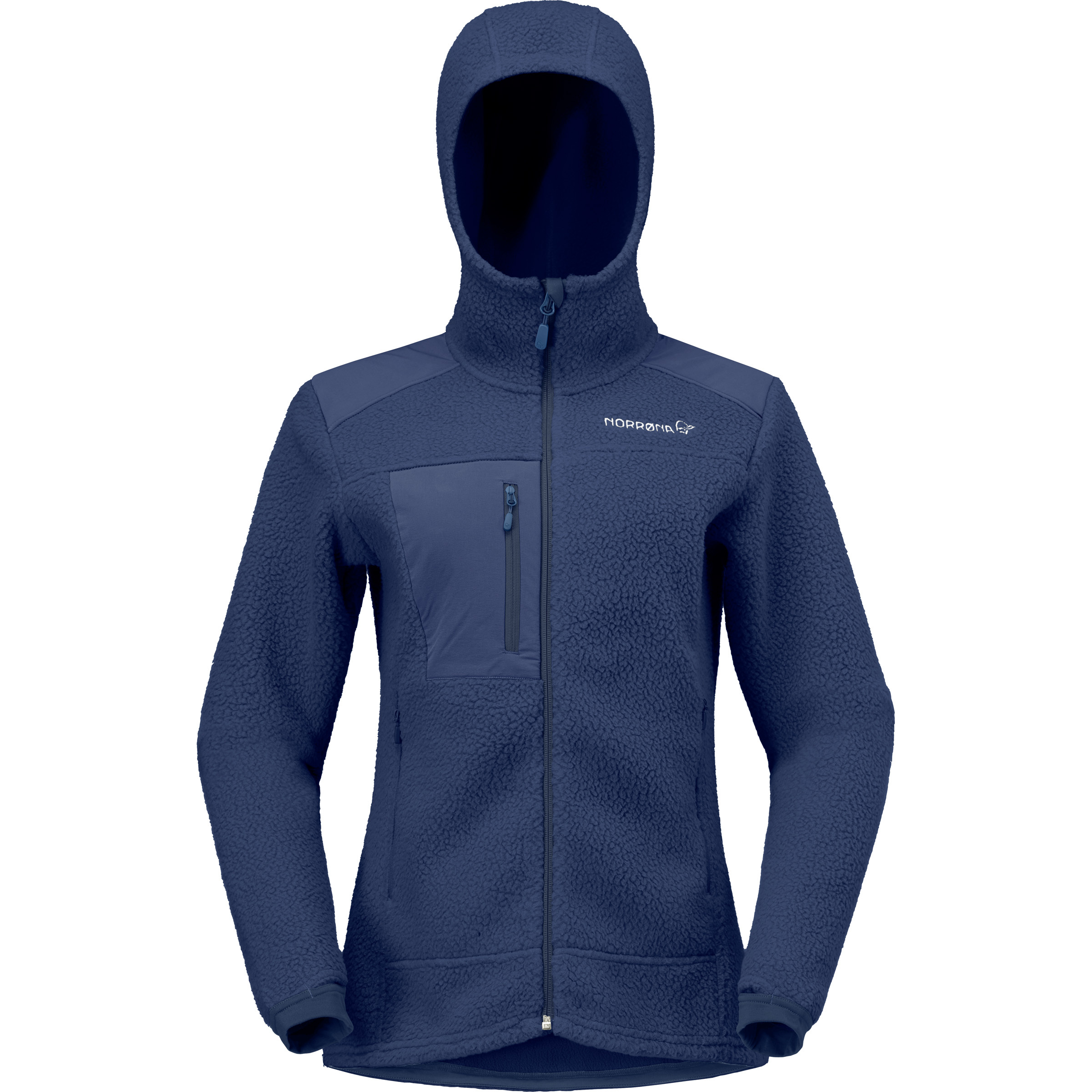 Norrona Trollveggen Warm3 Damen Fleecejacke blau Größe M Trekking Elastisch