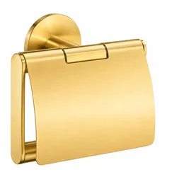 Smedbo Toilettenpapierhalter mit Deckel Messing gebürstet