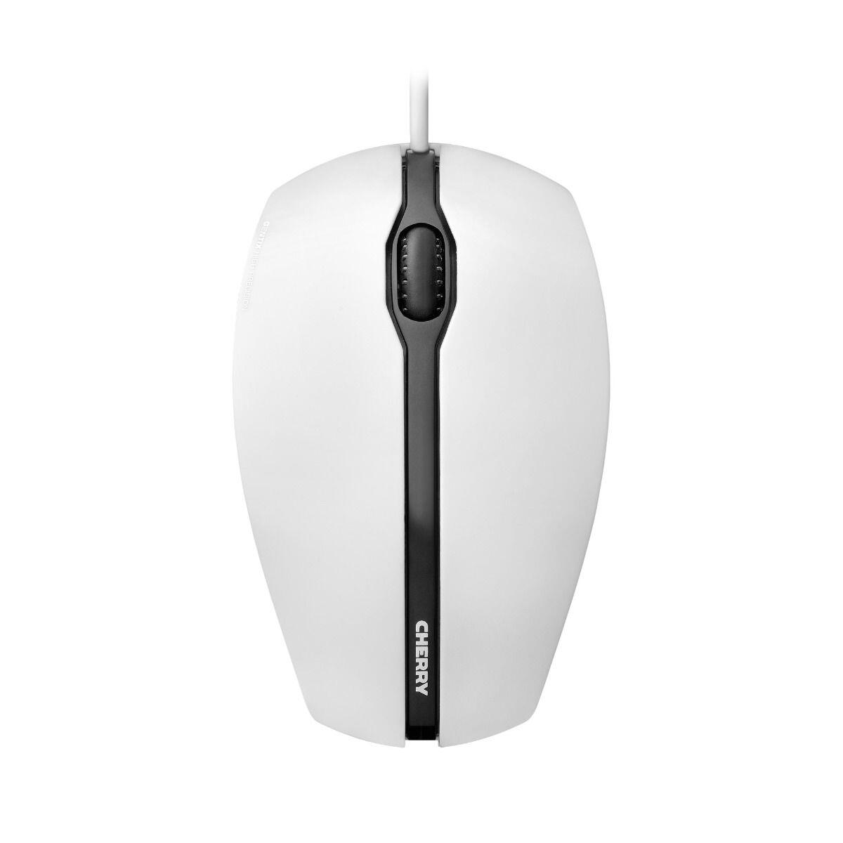 CHERRY GENTIX Corded kabelgebundene Maus - weißgrau JM-0300-0