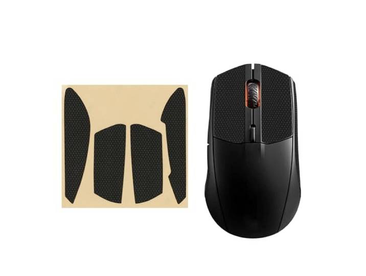 kwmobile Mouse Grip-tape compatibel met SteelSeries Rival 3 Griptape - antislip kunstleer - zwart
