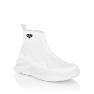 Sneaker PHILIPP PLEIN "Skywalker", Herren, Gr. 39, Normalschaft, weiß (01, weiß), Schuhe Sneaker