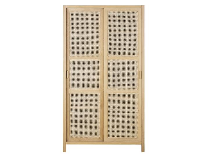 Kleiderschrank mit Rattanbespannung, B 100 cm