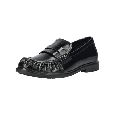 Slipper GABOR "Gabor Slipper Leder", Damen, Gr. 42, schwarz, Leder, Schuhe Slipper