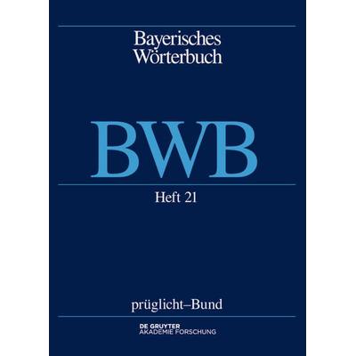 prüglicht – Bund, Taschenbuch von , De Gruyter Akademie, 978-3-11-044829-0